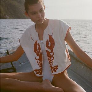 🌺 Tombolo 🍹cool Lobster Top! S/XS